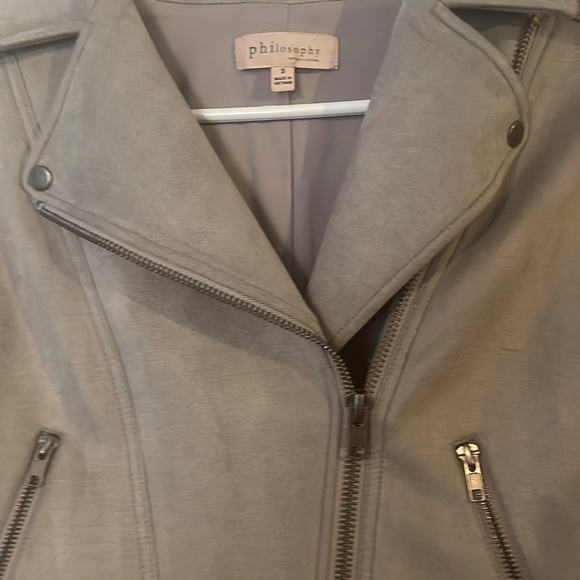 Philosophy Vegan Suede Moto Vest - Picture 4 of 7